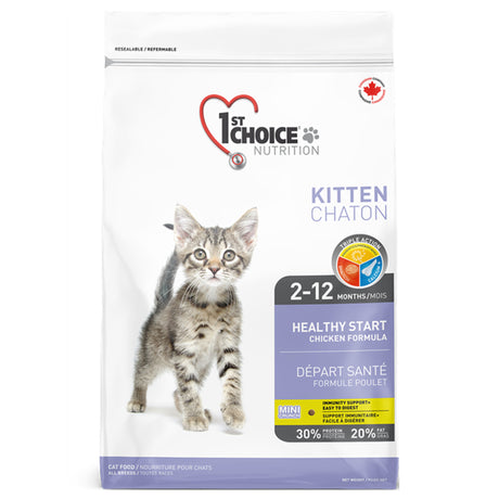 1st Choice nourriture sèche Départ Santé poulet pour chatons | 2.72kg
