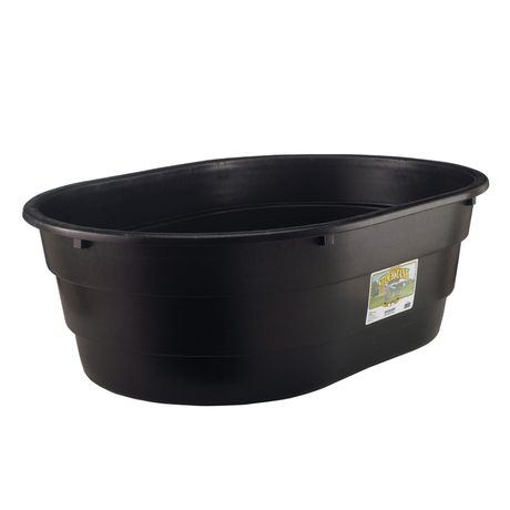 Bac ovale en poly noir (bassin) 100 Gallons