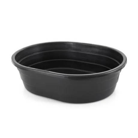 Bac ovale en poly noir (bassin) 15 Gallons