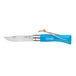 OPINEL Couteau de poche N°07 Baroudeur Bleu Cyan