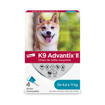 K9 advantix II 4 doses chien - 4.6kg à 11kg