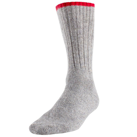 Bas de laine Duray Robuste Gris-Rouge | Large