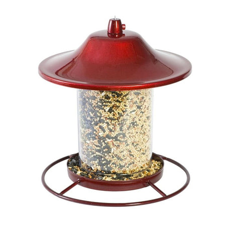 Mangeoire pour oiseaux sauvages panorama rouge