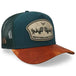 Casquette Ranch & Corral Bison sarcelle
