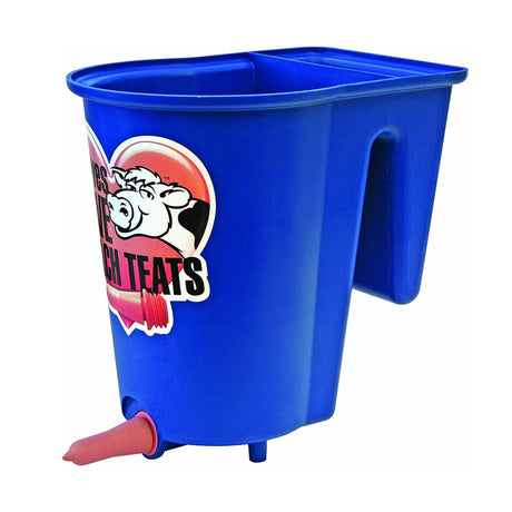Seau à veau avec peach teat réversible 6L