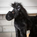 Peluche Cheval noir debout 12po