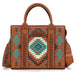 Wrangler sac tote crossbody Aztec | Brun et turquoise