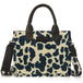 Wrangler sac tote crossbody en feutre motif Vache | Noir et bleu