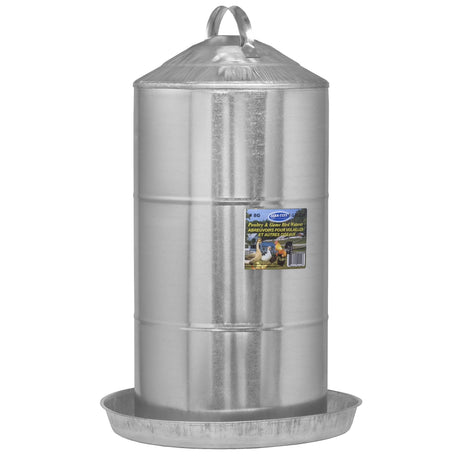 Abreuvoir en métal galvanisé pour volailles 8 gal