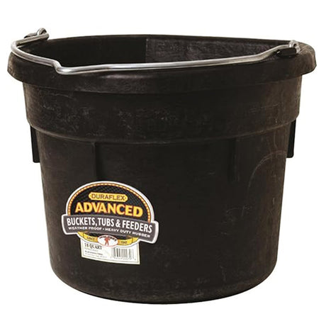 Chaudière en caoutchouc ultra robuste à dos plat 17L