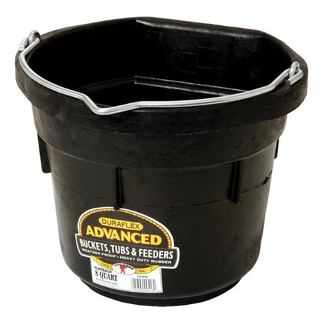 Chaudière en caoutchouc ultra robuste à dos plat 7.6L
