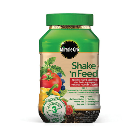 Engrais Shake&Feed pour fruits et légumes Miracle-Gro 453g