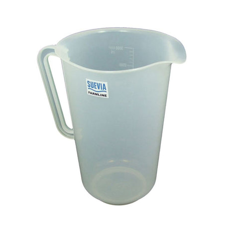 Tasse de plastique transparente graduée 3L