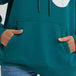 Hoodie Wrangler bold logo Turquoise - S