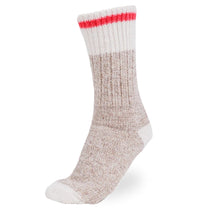 Bas de laine Duray Camping Beige-Rouge | Médium