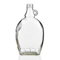 Bouteille Flat en verre pour sirop d'érable 250 ml