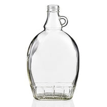 Bouteille Flat en verre pour sirop d'érable 375 ml
