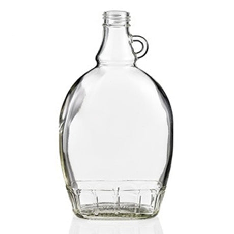 Bouteille Flat en verre pour sirop d'érable 375 ml