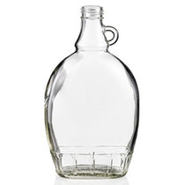Bouteille Flat en verre pour sirop d'érable 500 ml