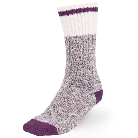 Bas de laine Duray Camping classique Gris-Violet | Médium