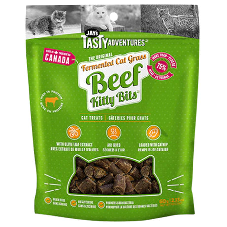 Jay's Kitty Bits gâteries fermentées pour chats au bœuf
