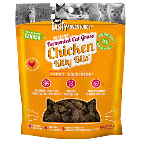 Jay's Kitty Bits gâteries fermentées pour chats au poulet