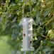 Mangeoire pour oiseaux sauvages Silo en métal argent