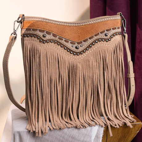 Montana West sacoche western à franges | Tan
