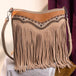 Montana West sacoche western à franges | Tan