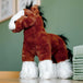 Peluche Cheval Clydesdale debout 12po