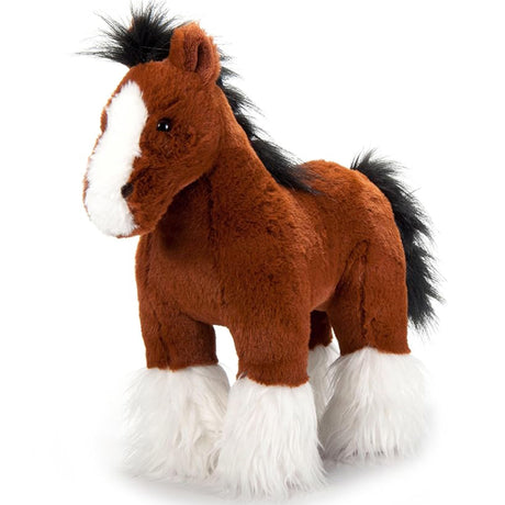 Peluche Cheval Clydesdale debout 12po