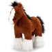 Peluche Cheval Clydesdale debout 12po