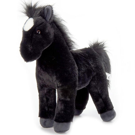 Peluche Cheval noir debout 12po