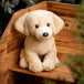 Peluche Chien Labrador blond 12po 2