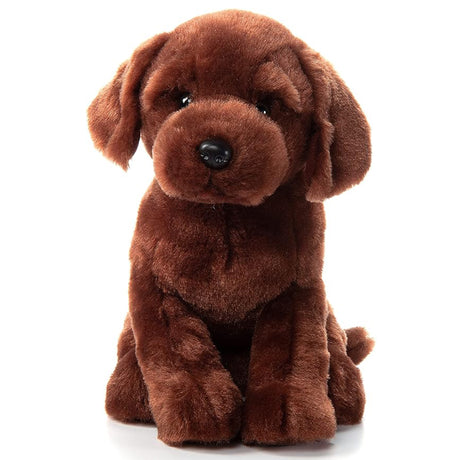 Peluche Chien Labrador brun 12po