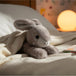 Peluche Lapin gris 8po 2