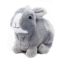 Peluche lapin gris 9po