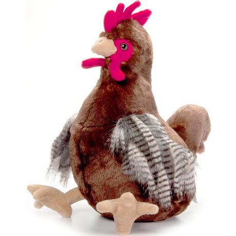 Peluche Poule brune Jumbo 20po