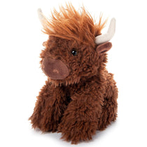 Peluche Vache Highland brune 9po