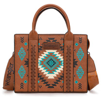 Wrangler sac tote crossbody Aztec | Brun et turquoise