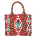 Wrangler sac tote crossbody Aztec 2 pcs | Bourgogne