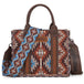 Wrangler sac tote crossbody Aztec | Coffee