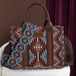 Wrangler sac tote crossbody Aztec | Coffee