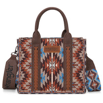 Wrangler sac tote crossbody Aztec | Coffee