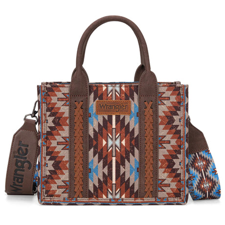 Wrangler sac tote crossbody Aztec | Coffee – Boutique Campagnard