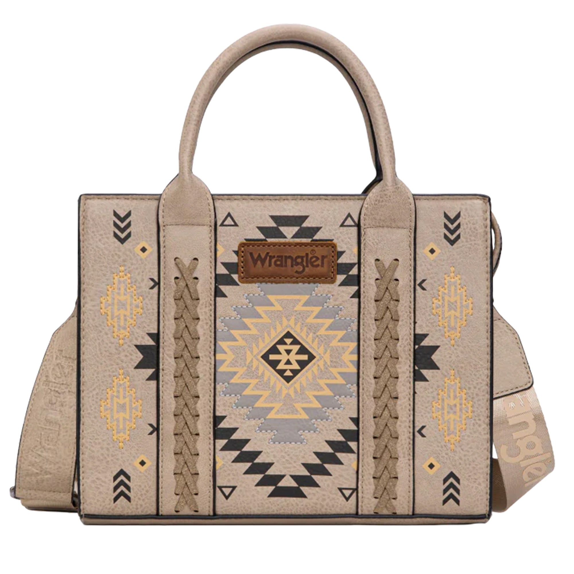 Wrangler sac tote crossbody aztec | beige - Montana West Inc ...