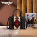 Wrangler sac tote crossbody Aztec | Noir et rouge