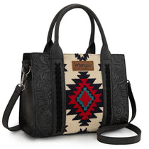 Wrangler sac tote crossbody Aztec | Noir et rouge