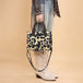 Wrangler sac tote crossbody en feutre motif Vache | Noir et bleu