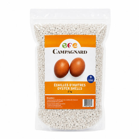 Écailles d'huître pour volailles 2kg